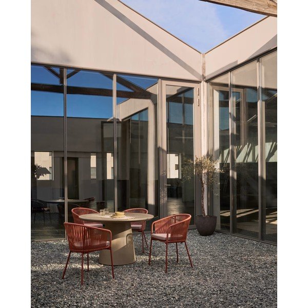 Itai beton kerti étkezőasztal, ⌀ 120 cm  - Kave Home-image-3