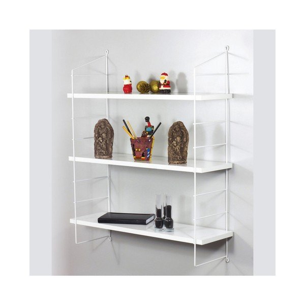 Armon fényes, fehér fali polc-image-1