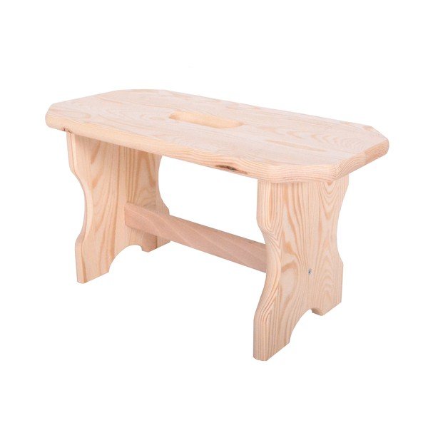 Natúr színű borovi fenyő ülőke Forte – Rojaplast-image-2