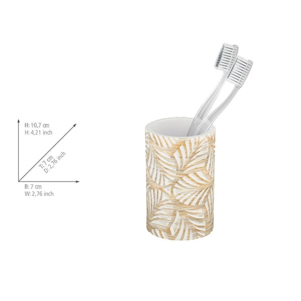 Bézs poligyanta fürdőszobai kiegészítő szett Terralba – Wenko-image-3