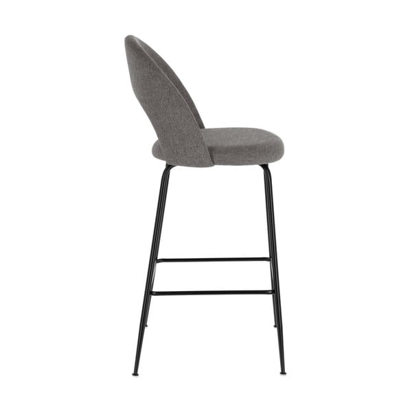 Szürke bárszék szett 4 db-os (ülésmagasság 63 cm) Mahalia – Kave Home-image-3