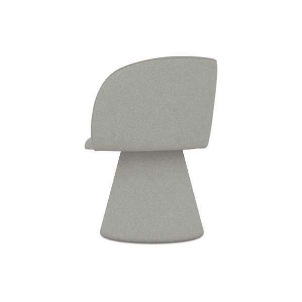 Világosszürke kárpitozott étkezőfotel Maia – Makamii-image-2