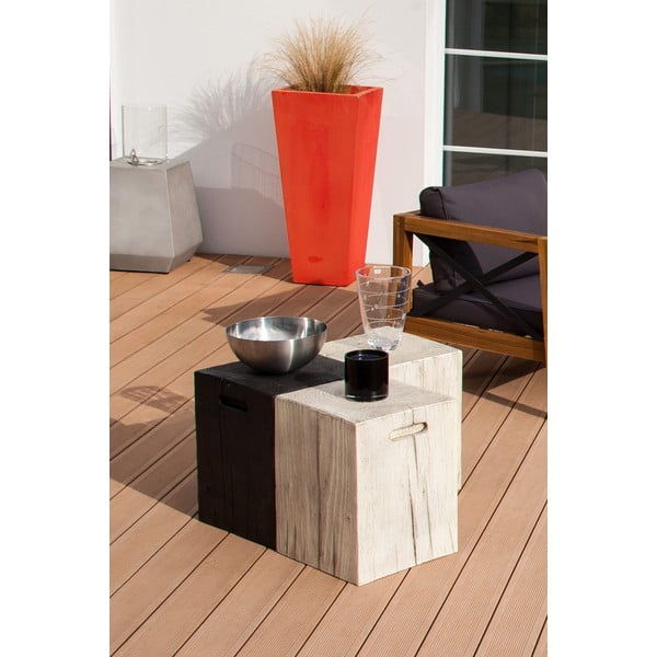 Ecotop fehér kerti tárolóasztal, 35 x 35 cm - Ezeis-image-2