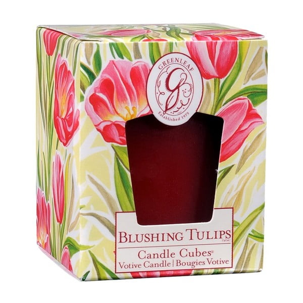 Blushing Tulips tulipán illatú illatgyertya, égési idő 15 óra - Greenleaf