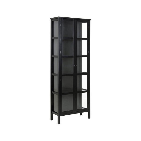 Eton fekete tálalószekrény, magasság 210 cm - Actona-image-1