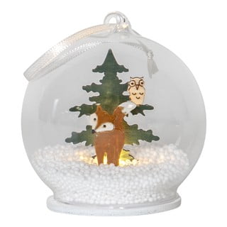 Christmas Forest karácsonyi függő világító LED dekoráció, ø 8 cm - Star Trading