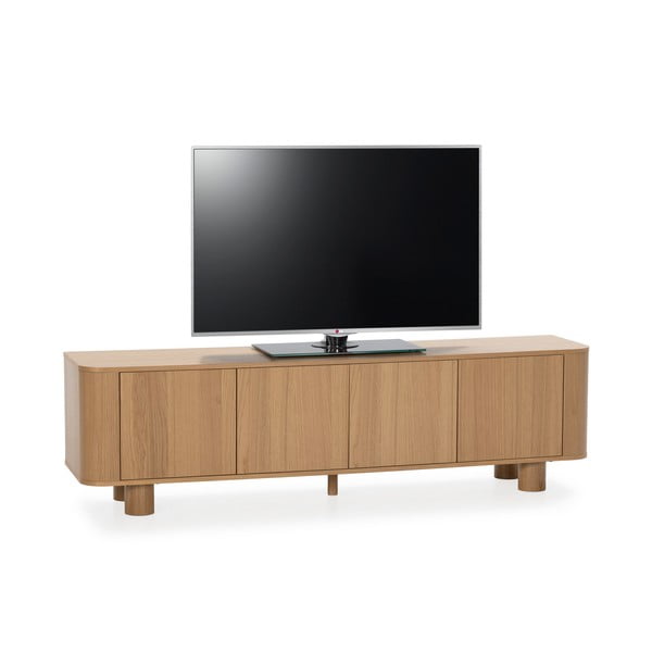 Natúr színű TV-állvány tölgyfa dekorral 180x50,5x40 cm Padoc – MOME-image-4