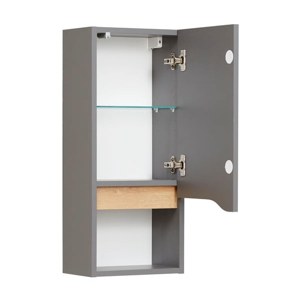 Szürke függő fürdőszoba szekrény 30x70 cm Set 357 - Pelipal-image-2