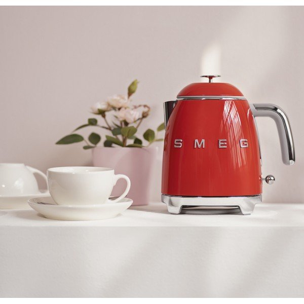 Piros rozsdamentes acél vízforraló 800 ml Retro Style – SMEG-image-1