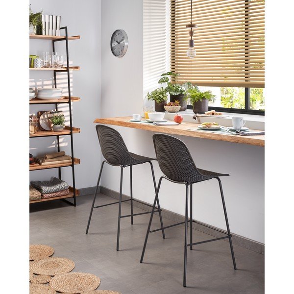 Lux 3 db sötétbarna cementezett virágcserép - La Forma-image-2