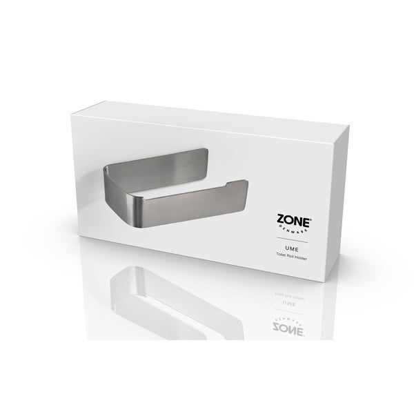 Matt ezüstszínű fali rozsdamentes acél WC-papír tartó Ume – Zone-image-3