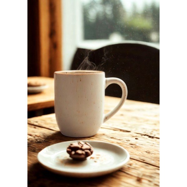 Krémszínű bögre 300 ml Cafe – Ladelle-image-1