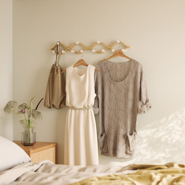 Natúr színű kaucsukfa fali fogas Montage – Umbra-image-3