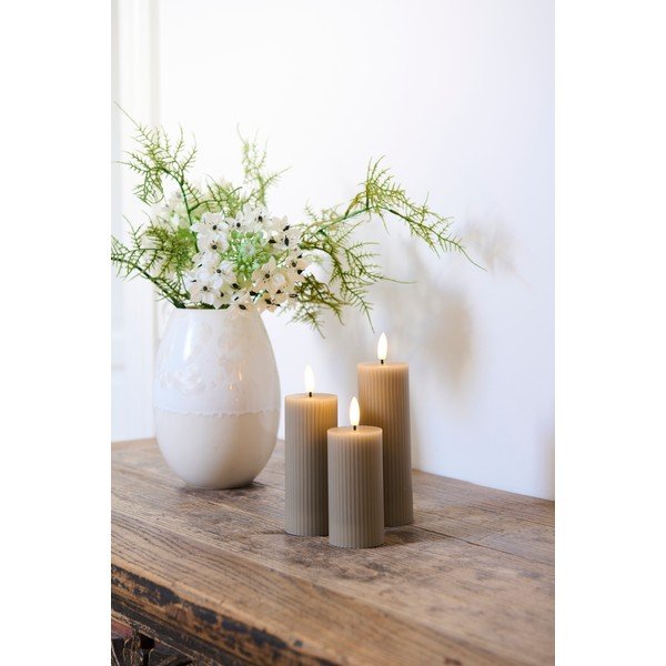 Szürke fénydekoráció készlet 3 db-os Smilla – Sirius-image-1