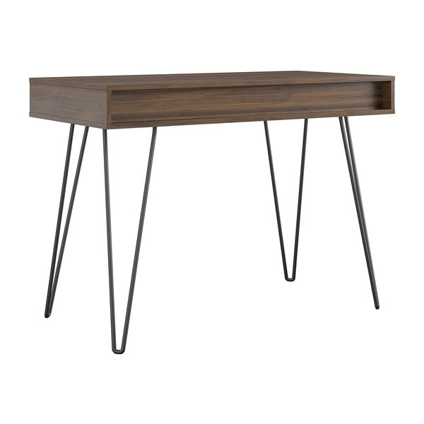 Íróasztal diófa dekorral 49x104 cm Concord – Novogratz-image-2