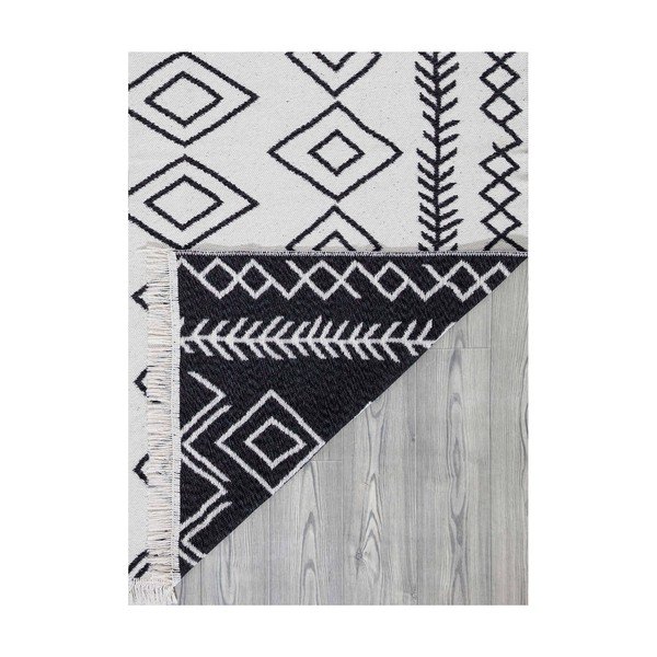 Duo fehér-fekete pamut szőnyeg, 120 x 180 cm - Oyo home-image-4