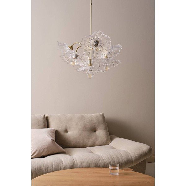 Aranyszínű üveg dimmelhető függőlámpa ø 70 cm Nugget – Jotex-image-2