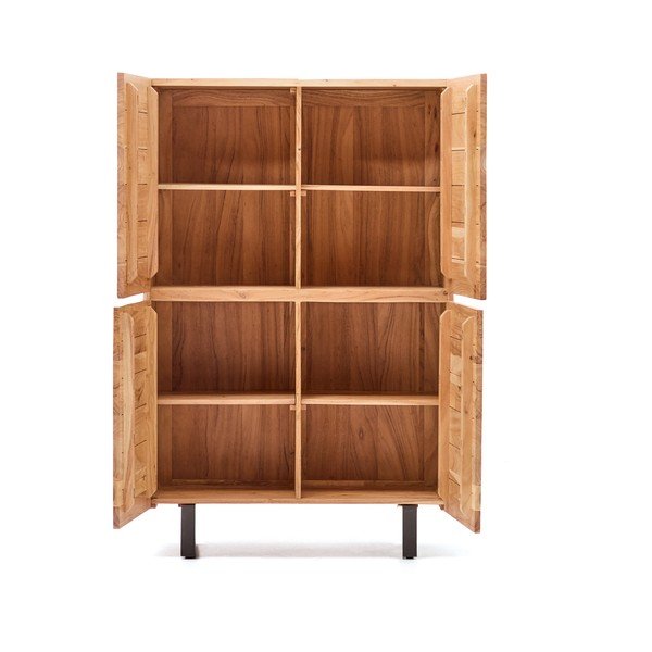 Natúr színű akácfa komód 100x155x40,5 cm Uxue – Kave Home-image-3