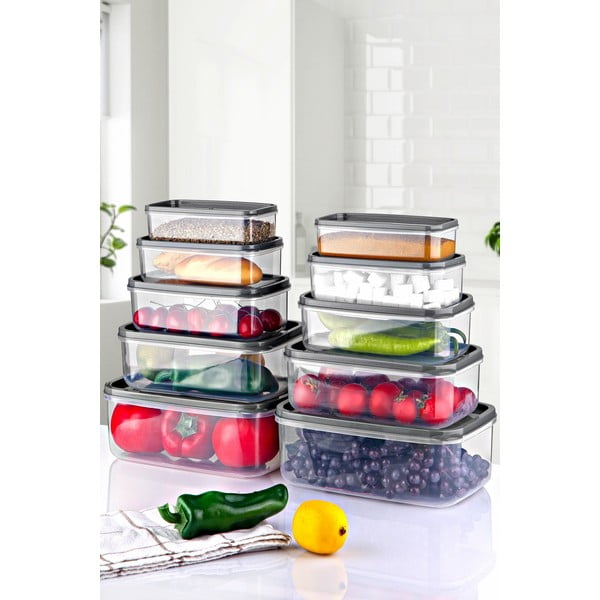 Élelmiszertartó doboz szett 10 db-os – Hermia-image-1