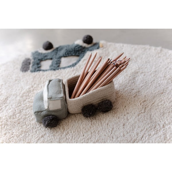 Textil játéktároló kosár szett 2 db-os 24x14x8 cm Truck – Lorena Canals-image-3