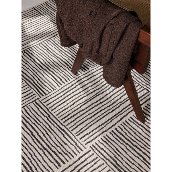 Fekete-krémszínű kültéri-beltéri szőnyeg 160x230 cm Haringey Nightingale – Ted Baker-image-3