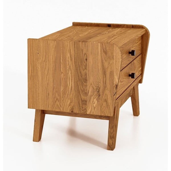 Tölgyfa éjjeliszekrény Retro 1 - The Beds-image-3