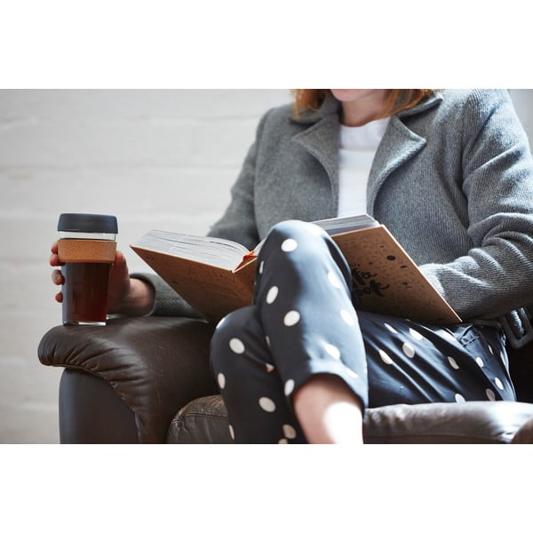 Fekete-barna utazóbögre 454 ml Brew Cork Nitro L – KeepCup-image-1
