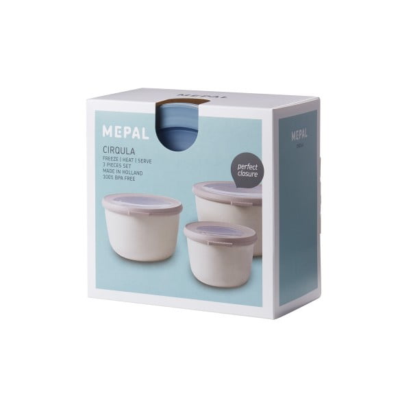 Élelmiszertartó doboz szett 3 db-os Cirqula Nordic – Mepal-image-1