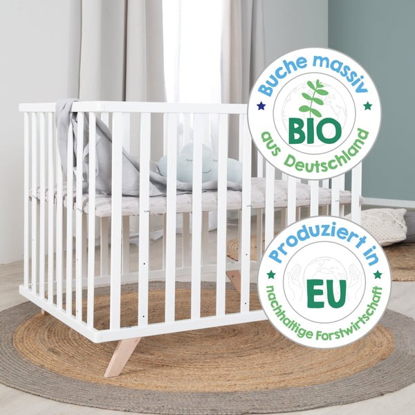 Natúr színű bükkfa járóka állítható magassággal 75x100 cm Lil Planet – Roba-image-4