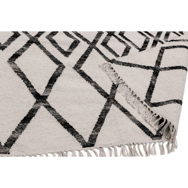 Hackney Diamond bézs-fekete szőnyeg, 120 x 170 cm - Asiatic Carpets-image-3