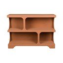 Terrakotta színű könyvespolc 120x85x37 cm Dundee – Dutchbone