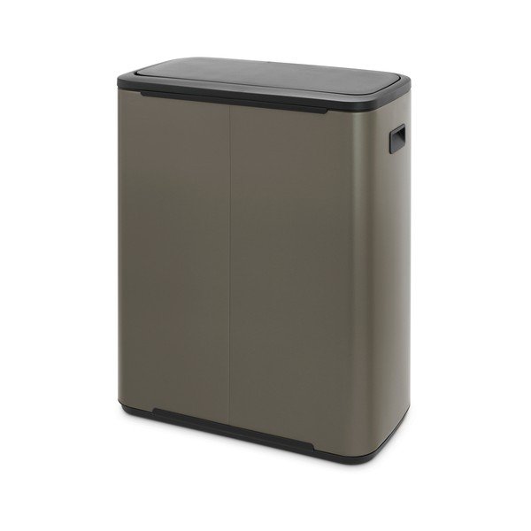 Szürke acél érintésre nyíló szelektív szemetes 60 l Bo Touch Bin – Brabantia-image-4