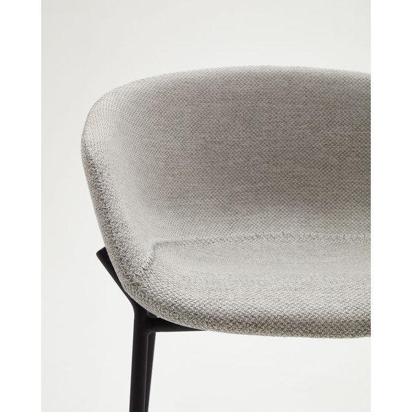Világosszürke bárszék szett 2 db-os (ülésmagasság 65 cm) Yvette – Kave Home-image-1