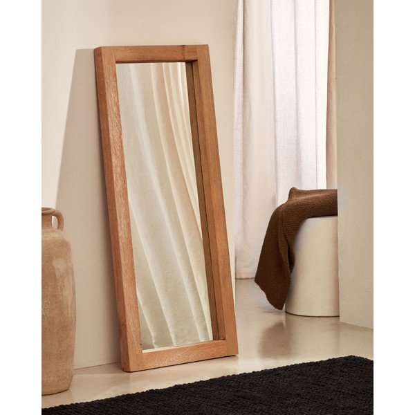 Fali tükör tömörfa kerettel 50x120 cm Maden – Kave Home-image-1