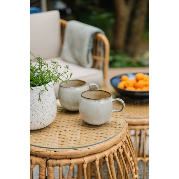 Műrattan kerek kerti tárolóasztal ø 55,5 cm Vistdal - Bonami Essentials-image-1