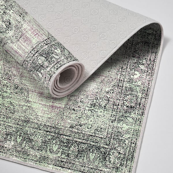 Zöld-szürke fürdőszobai kilépő szett 2 db-os 60x100 cm – Foutastic-image-2