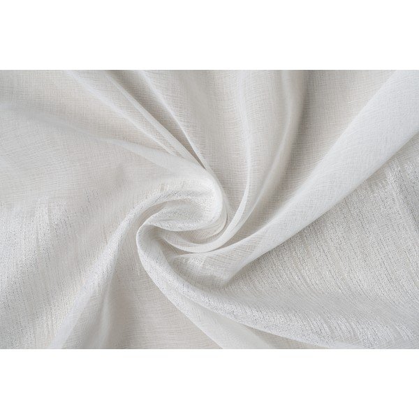 Fehér átlátszó függöny 140x260 cm Musette – Mendola Fabrics-image-3