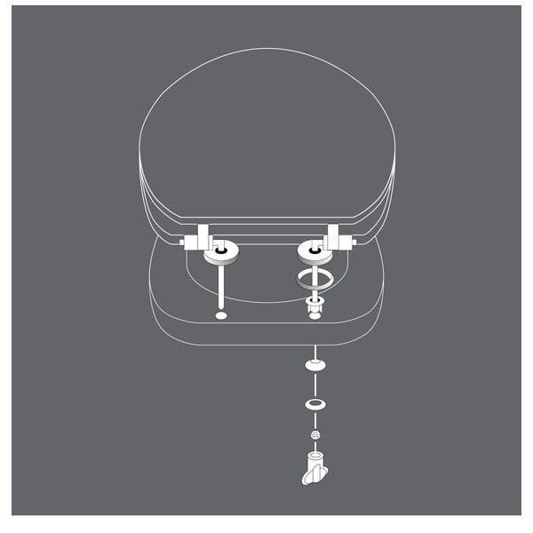 WC-ülőke 37,5 x 47 Jade – douceur d'intérieur-image-1
