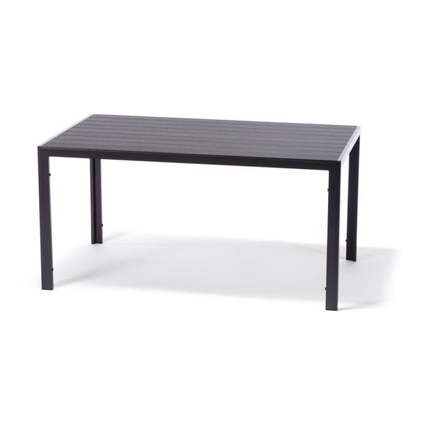 Joanna fekete 4 személyes kerti étkezőszett székekkel és Viking asztallal, 90 x 150 cm - Bonami Selection-image-1