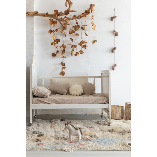 Bézs pamut gyerek játszószőnyeg 120x160 cm Path of Nature – Lorena Canals-image-1