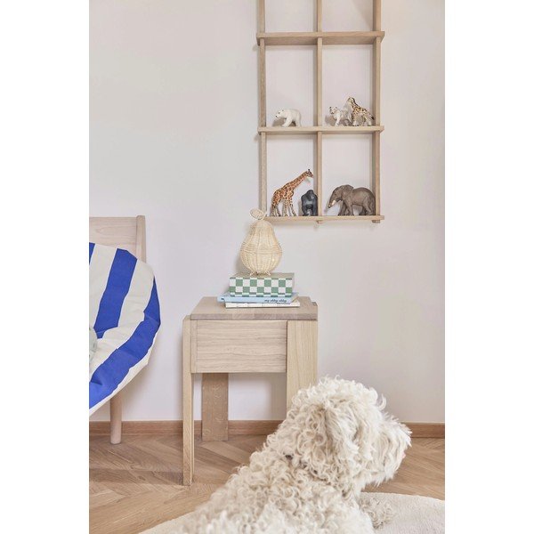 Natúr színű többszintes tölgyfa fali polc 37 cm Grid – OYOY Living Design-image-2