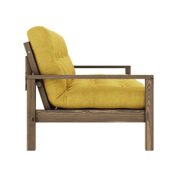 Sárga kinyitható kanapé 205 cm Knob – Karup Design-image-4