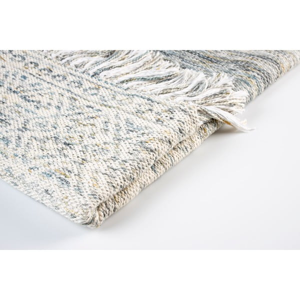 Liv Blue pamut pléd, 130 x 170 cm - White Label-image-1