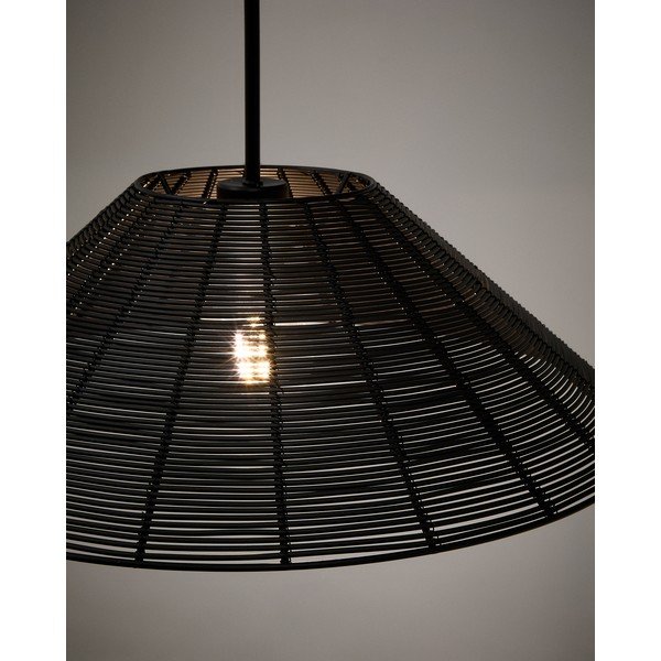 Fekete lámpabúra ø 50 cm Saranella – Kave Home-image-1