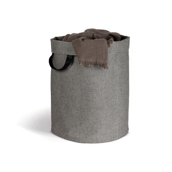 Szürke textil szennyeskosár 69 l Soft Storage – Bigso-image-2