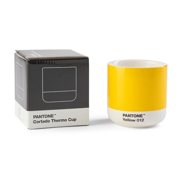 Sárga porcelán csésze cappucinóhoz 175 ml Yellow 012 – Pantone