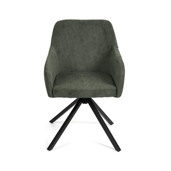 Zöld kárpitozott étkezőfotel Lunio – Bonami Essentials-image-2