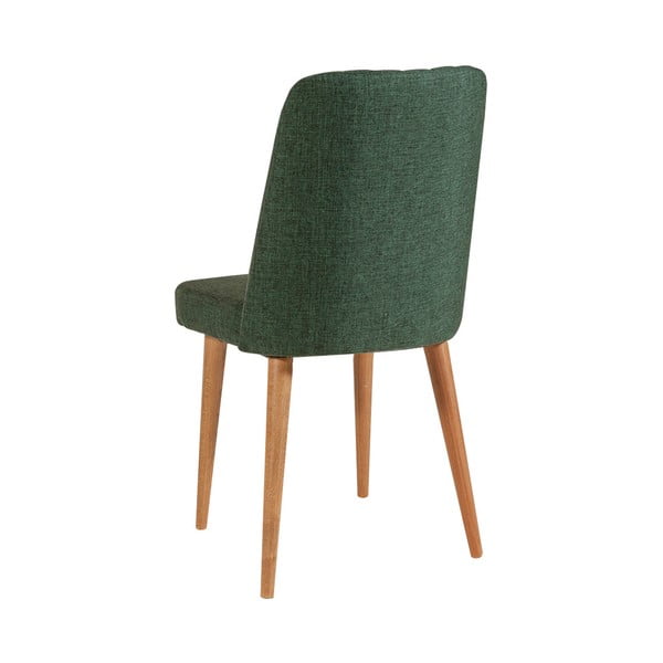 Zöld bársony étkezőszék Stormi Sandalye – Kalune Design-image-1