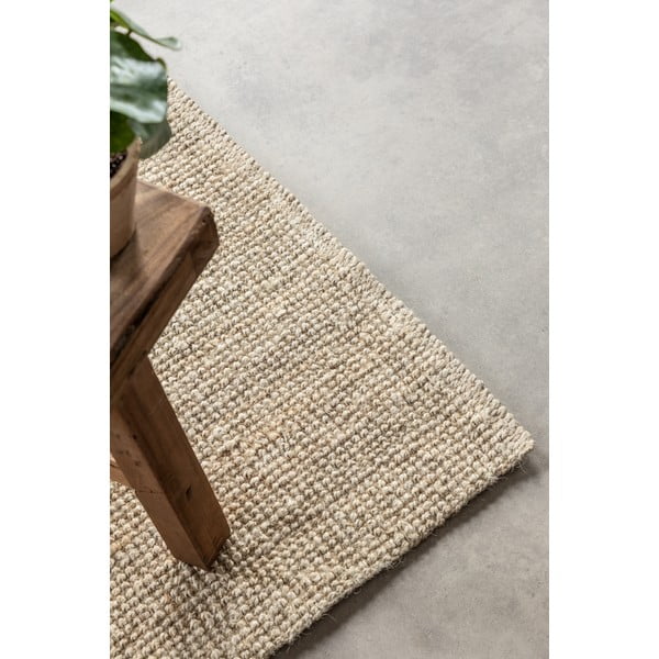 Krémszínű juta futószőnyeg 80x200 cm Bouclé – Hanse Home-image-4