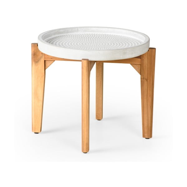 Bari kerti asztal szürke betonlappal, ø 55 cm - Bonami Selection